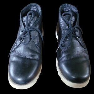 SOREL Men's Kezar Chukka WP Black, Dark Stone Waterproof Leather Rain Boot 11